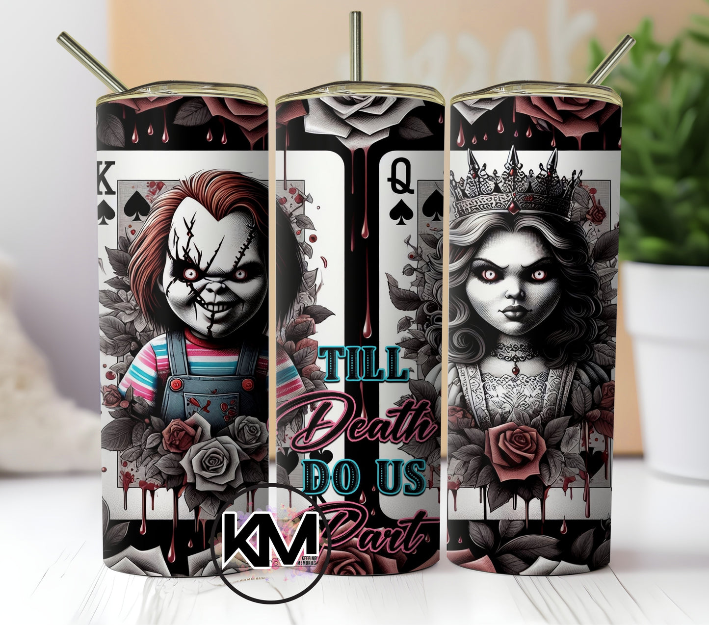 Chuky Horror Movie Character Skinny Tumbler 20oz.