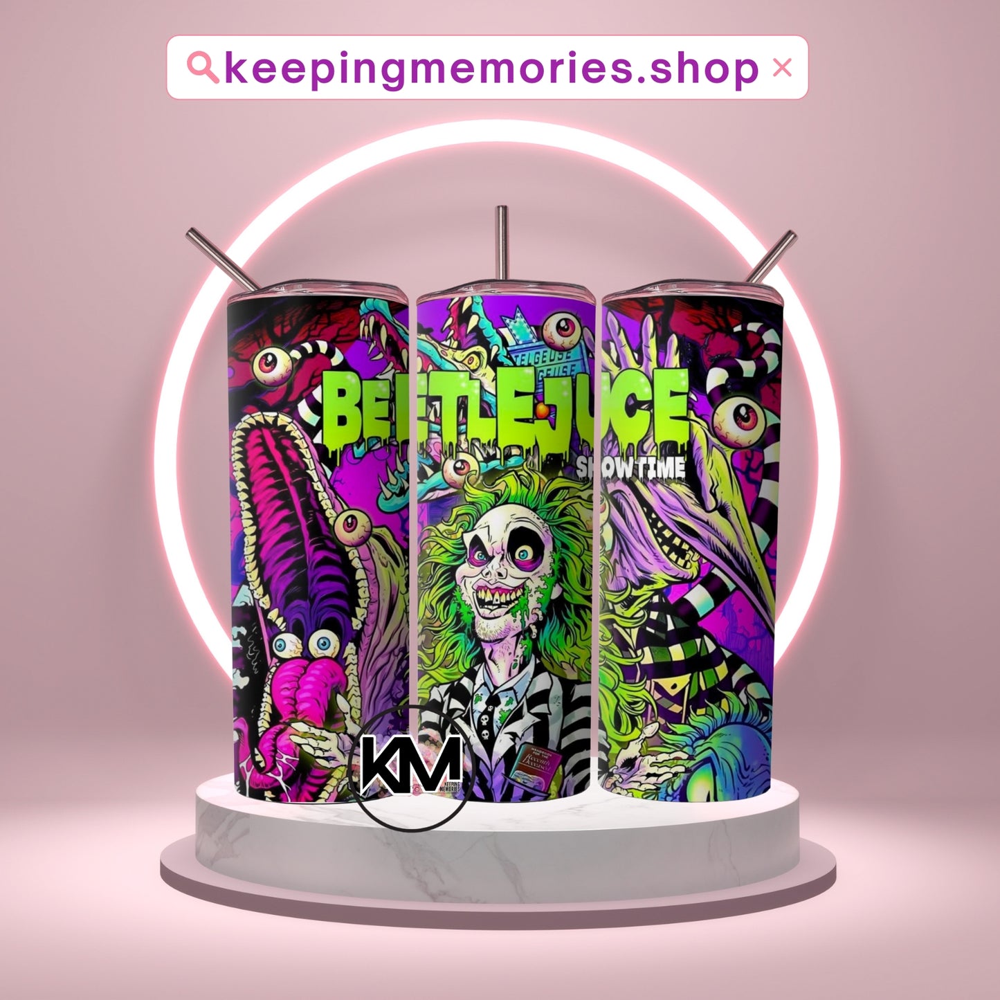 Beetlejuice Tumbler Wrap PNG | 20oz Skinny Tumbler Sublimation Design | Instant Download (Copy) (Copy)
