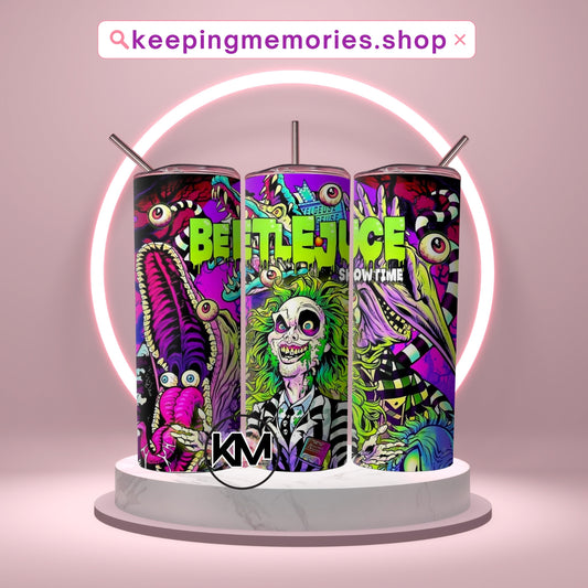 Beetlejuice Tumbler Wrap PNG | 20oz Skinny Tumbler Sublimation Design | Instant Download (Copy) (Copy)