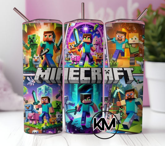 Minecraft II Skinny Tumbler  20oz.