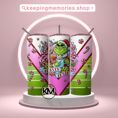 Grinch Colorful Tumbler Wrap PNG | 20oz Skinny Tumbler Sublimation Design | Instant Download